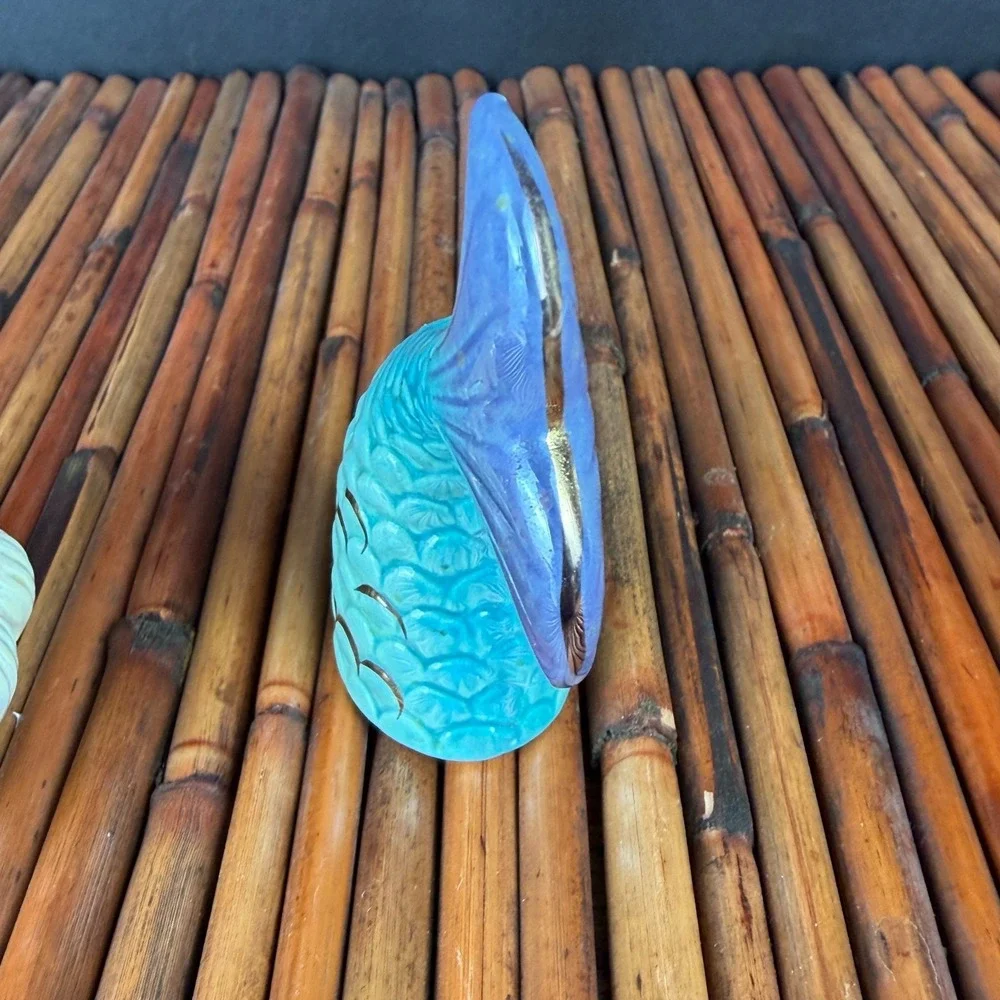 Rare‎ Lusterware Mermaid Salt and Pepper Shaker Set Tiki Bar Kitsch Beach #2006